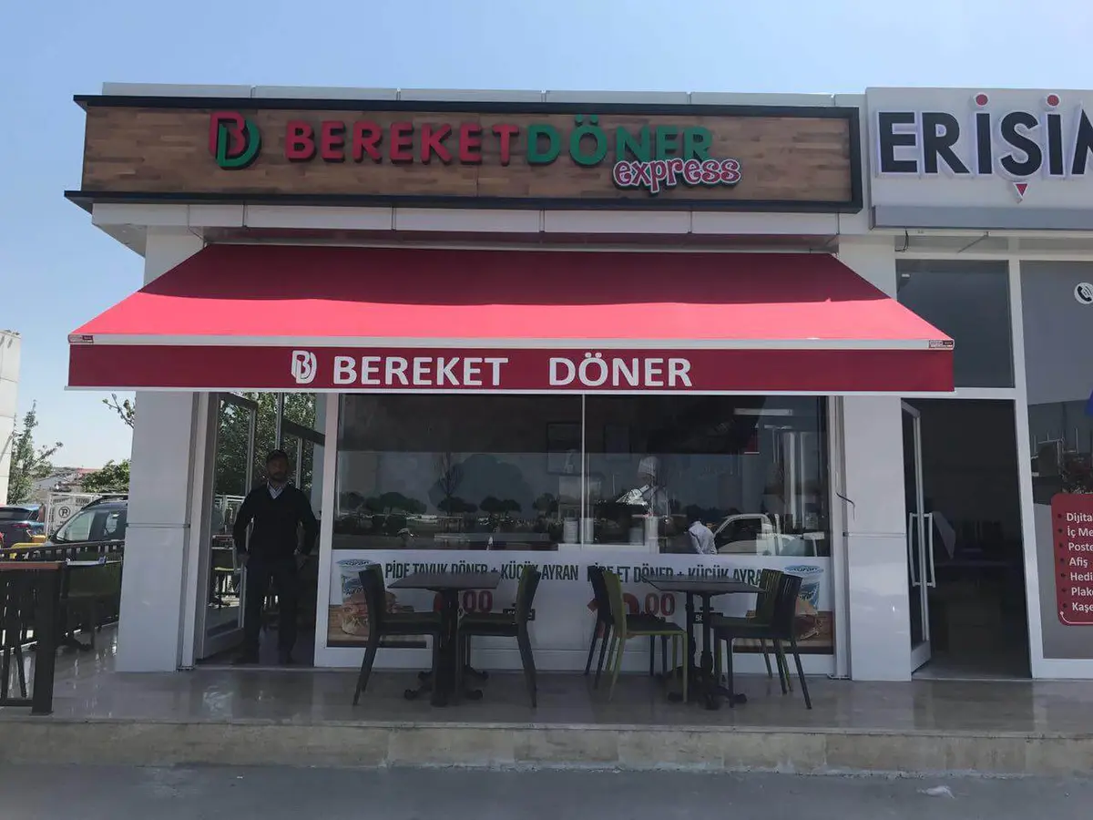 Ölçüye özel üretilen mafsallı tente