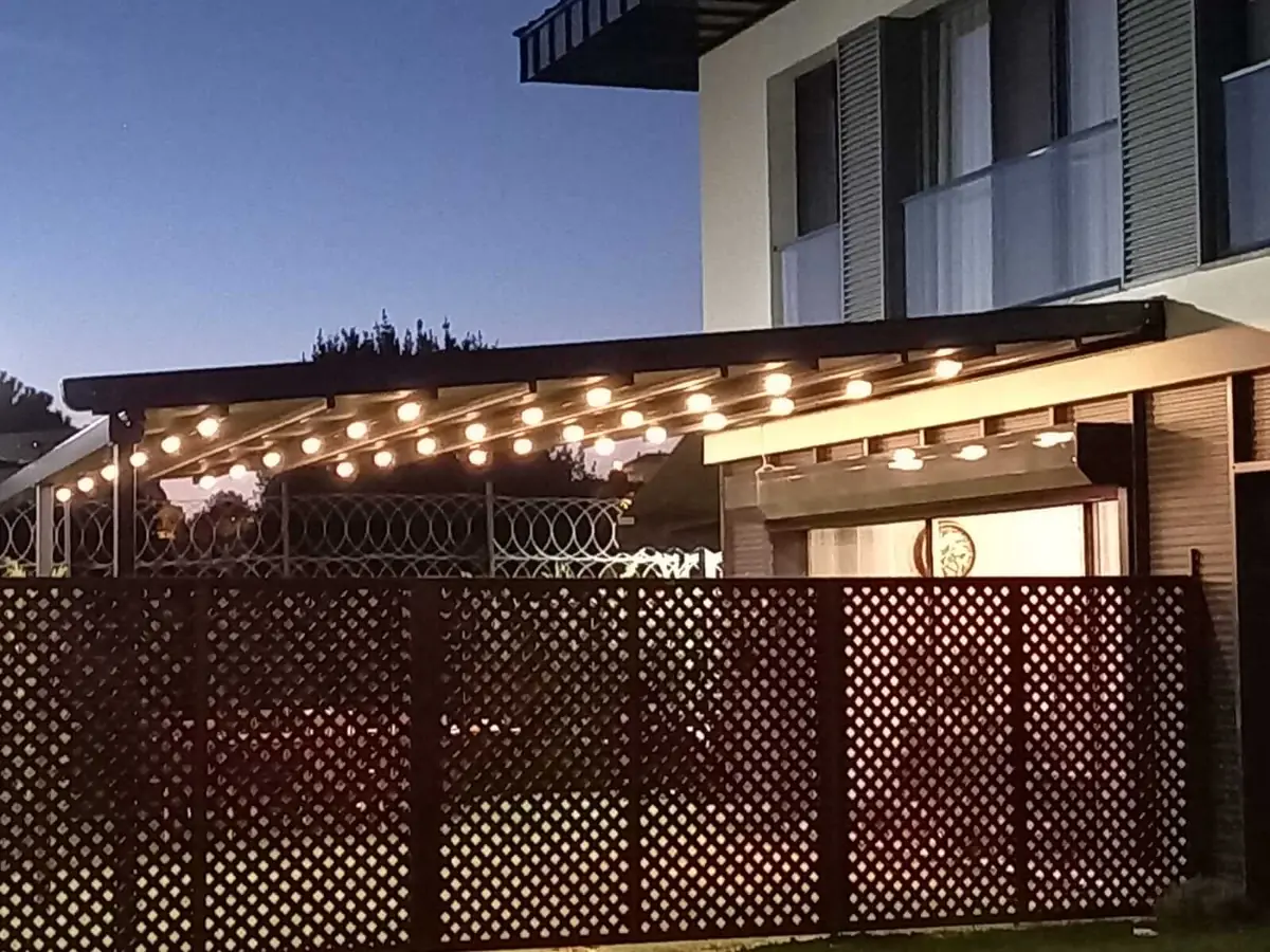 Gece pergola tente modeli
