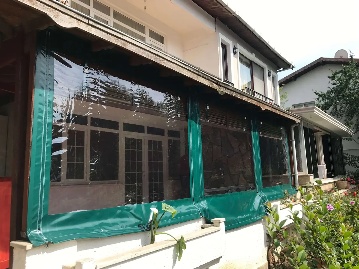 Açılır kapanır şeffaf branda modeli
